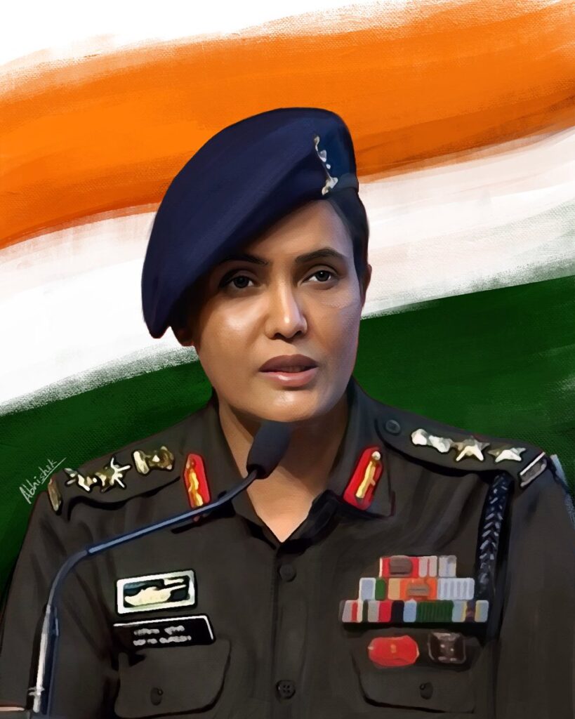 Col Sofia. Join Indian Defence Forces as an Officer.